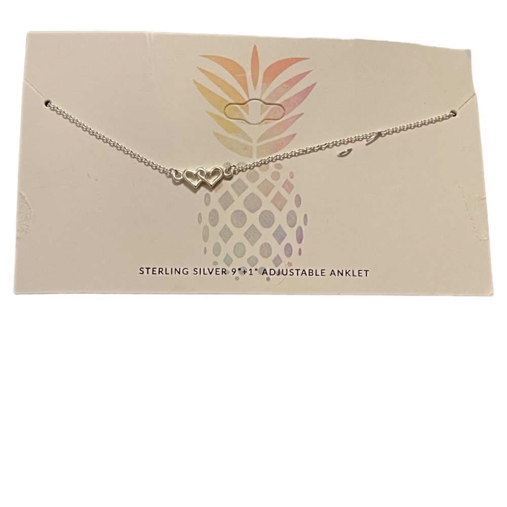 NWT sterling silver adjustable anklet
